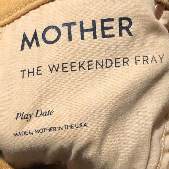 Mother The Weekender Fray Jeans Women's 25 Raw Hem in Play Date Wash Bootcut - Picture 3 of 9